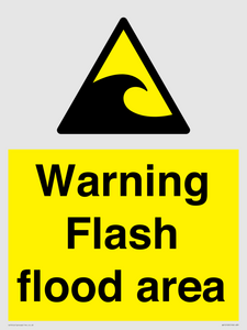 Warning Flash flood area